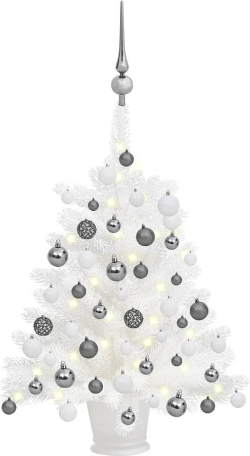 Árbol De Navidad artificial con led y blanco 65 cm vidaxl luces 35x65