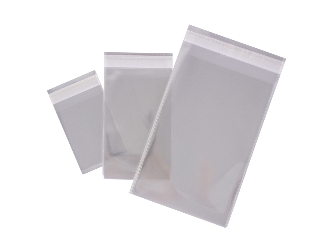 APLI Bolsa Polipropileno Transparente y Cierre Adhesivo - 250x330mm