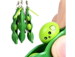 Ats-3pcs Juguete De Edamame Para Apretar Keychain Colgante Adorno Juguetes De Descompresión Alivio Del Estrés