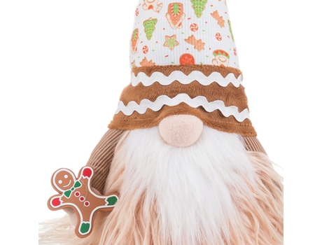 Adorno Navideño Multicolor Plástico Tejido 16 x 13 x 39 cm