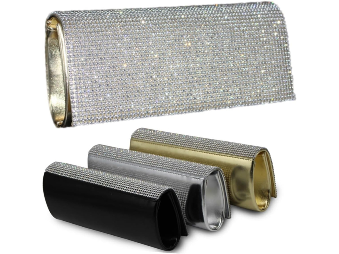 Bolso De Noche Para Mujer Con Diamantes, Bolso De Mano Para Boda, Bolso De Mano O Evento, Dorado