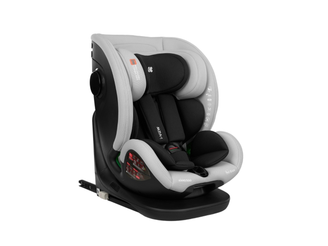 Silla de coche KIKKABOO 40-150 cm i-View i-SIZE Gris Claro