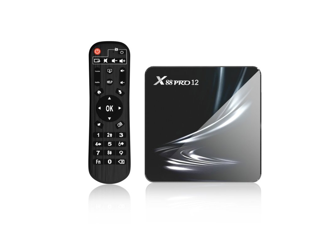 Box Smart Tv X88 Pro 12 Set Rk3318 Android 12.0 HD Dual Band Wifi6 Bluetooth-compatible EE UU Enchufe 2 + 16 gb
