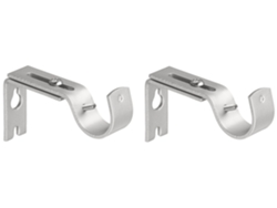 Soportes para barra de cortina, ajustables, montaje en pared RNEMITERY