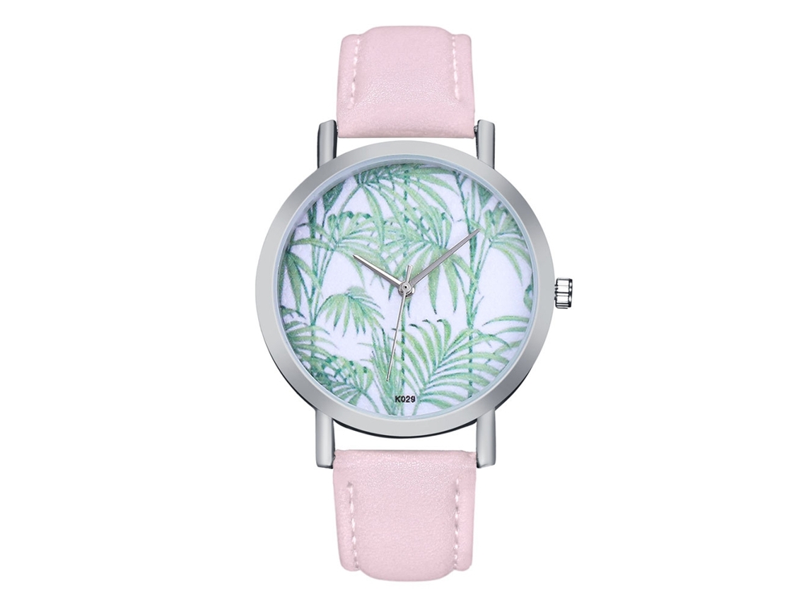Elegante Reloj De Pulsera Para Mujer Con Movimiento De Cuarzo Rosa K029-y