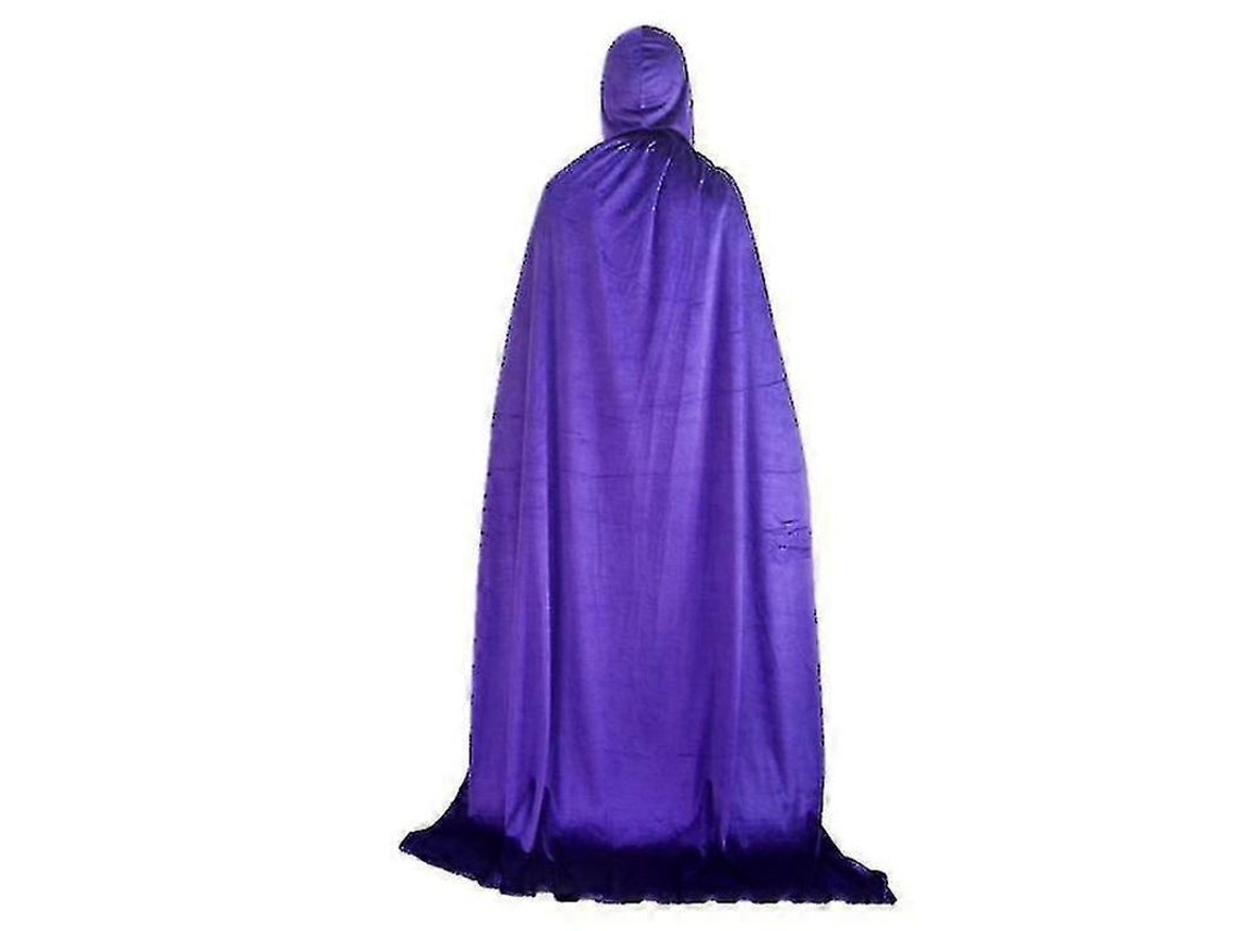 Capa larga unisex con capucha y pelo sintético, ideal para disfraces de Halloween y cosplay, modelo 2026.