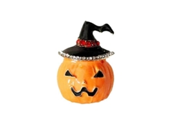 Broche De Calabaza, Broche De Aleación Con Esmalte Y Diamantes De Imitación Para Navidad Y Halloween.