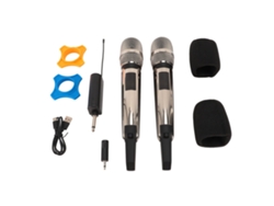 2026-micrófono Inalámbrico Uhf Sistema Dinámico Para Karaoke Y Grabación