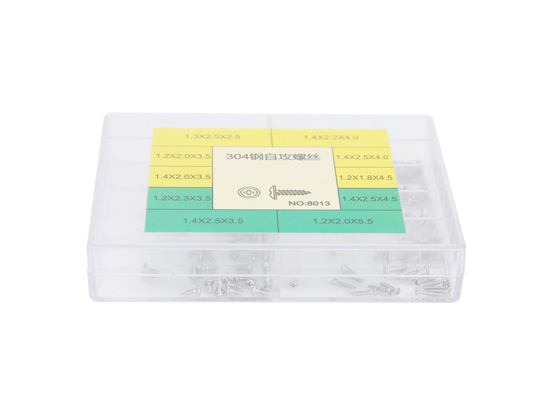 Kit De 10 Tornillos Autorroscantes De Cabeza Phillips De Acero Inoxidable Para Reparación De Relojes Y Gafas.