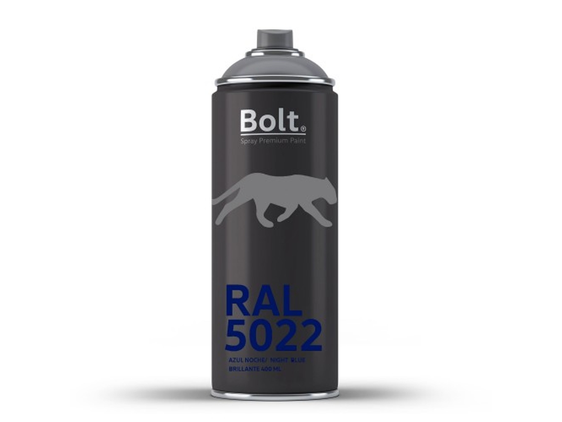 Spray Bolt Premium Acrilico Brillante Ral 400 Ml (Ral 5022 Azul Noche)