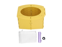 Inodoro Portátil Para Bebés Y Niños Pequeños, Plegable De Pp, Para Viajes, Camping, Conductor, Amarillo.