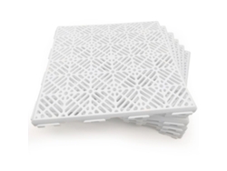 Pack 12 Losetas 30x30x1,5cm (≈1m² - Blanco) - Autoventiladas Para Piscinas, Camping, Duchas, Vestuarios, Zonas Húmedas, Perreras, Trasteros…
