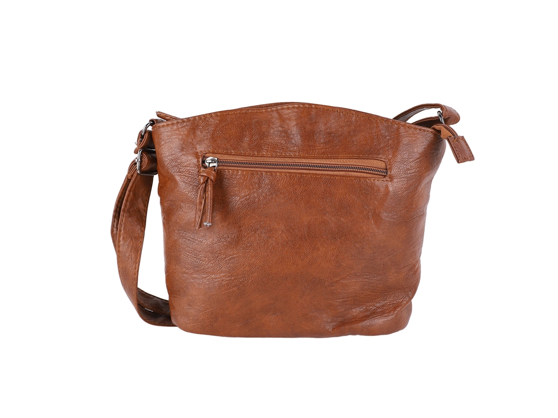 Bolso De Hombro Vintage Para Mujer De Piel Sintética Marrón Suave Para Uso Diario - Versátil