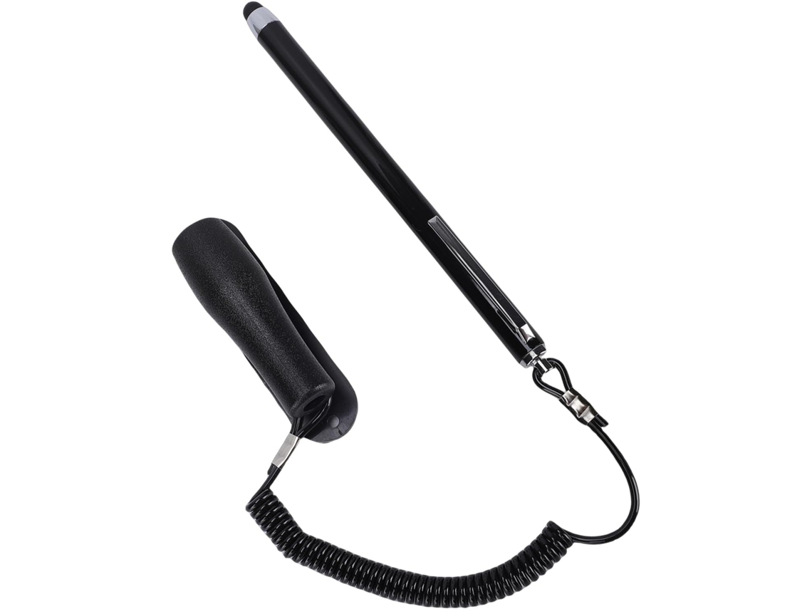 Lápiz Óptico Capacitivo Con Cable En Espiral De 90 Cm – Punta De Silicona Sensible