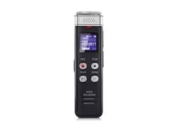 Grabadora de Voz Digital de 16 Gb con Grabación Activada por Voz y Máquina de Dictado Recargable por USB con Reproducción de Mp3 Negro YEMAESRE