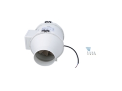 Ventilador de conducto de 4 pulgadas, 220 V, 198 m³/h, 2200 rpm, 35 W.