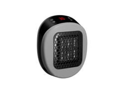 Calefactor eléctrico Eifson de 600 W con enchufe, silencioso y de bajo consumo. (gris)