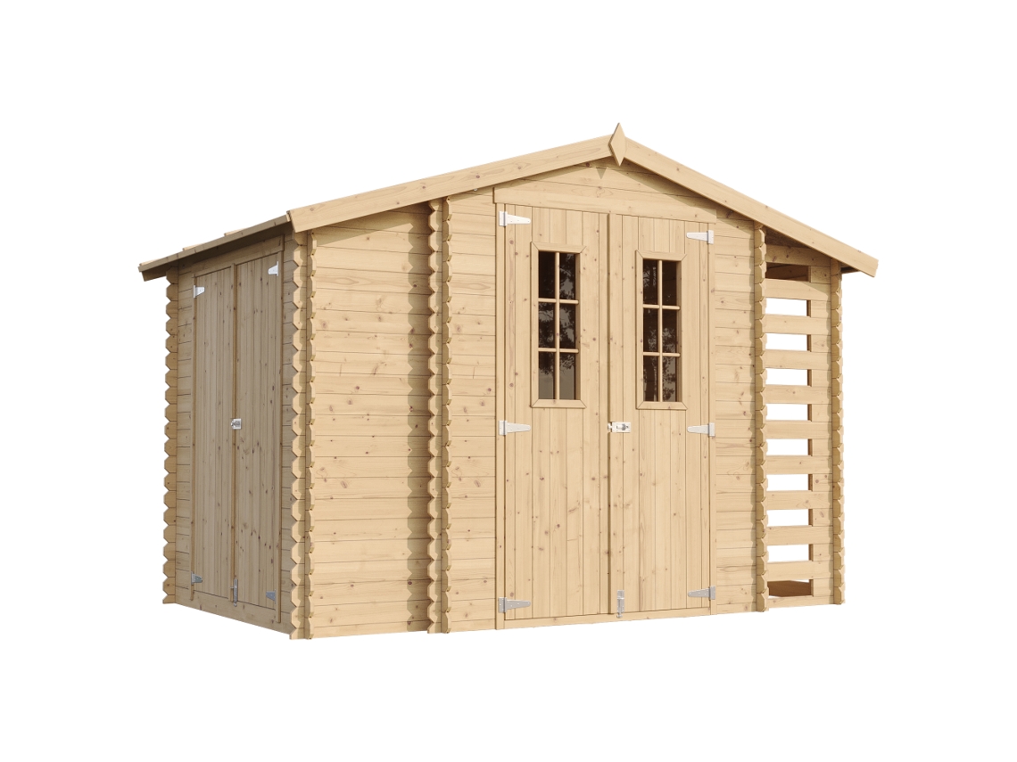 Cobertizo de madera 5,47 m² Al. 218 x 328 x 206 cm Timbela M389c