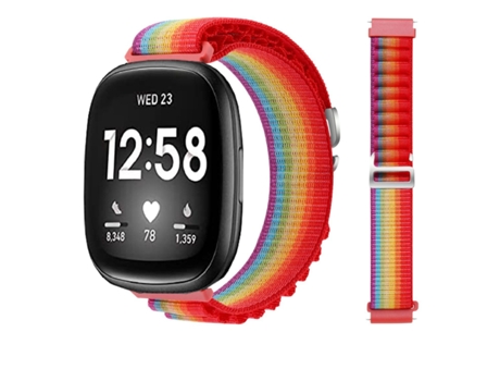 Correa Loop Alpine para Fitbit by Google Versa 2 Rainbow