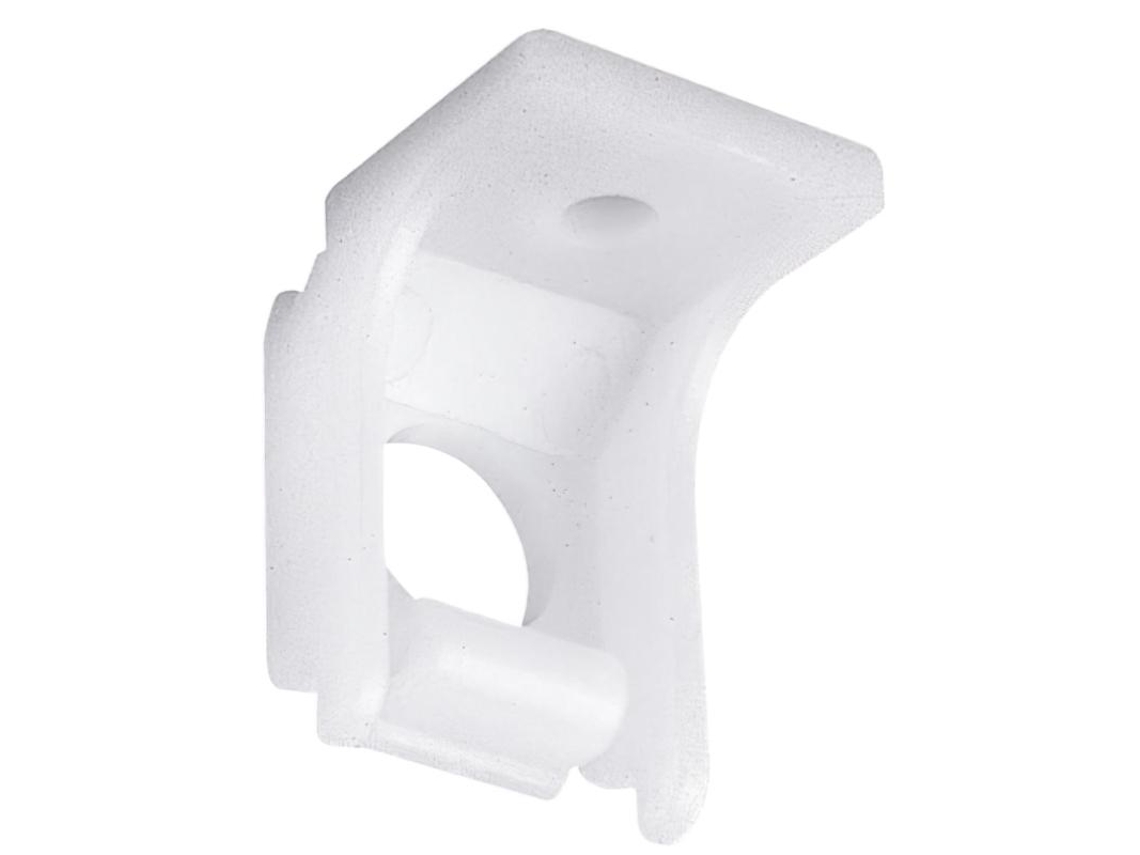 Estribo perfil para riel p-909 blanco (caja 50 unidades)
