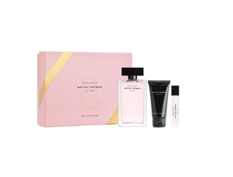 Conjunto de Perfume Narciso Rodriguez For Her Musc Noir 3 Peças