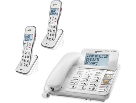 Teléfono Fijo GEEMARC 595 Trio Classic Blanco