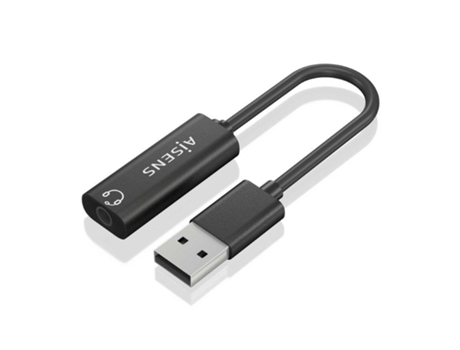 Tarjeta de Sonido AISENS A106-0770/ Usb Macho Jack 3.5 Hembra