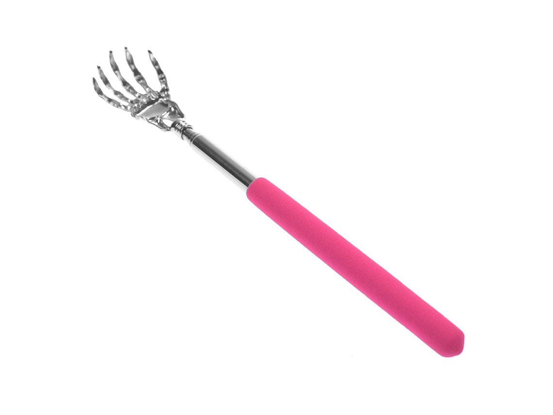 Rascador De Espalda Retráctil De Acero Inoxidable (rosa) Para Aliviar La Picazón.