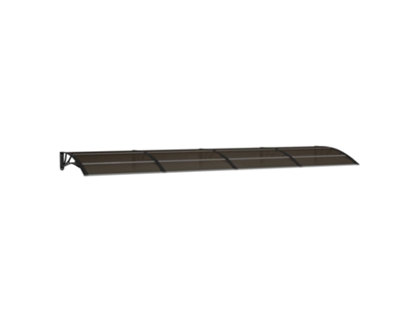 Marquesina de puerta policarbonato negro 400x100 cm VIDAXL