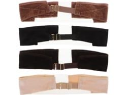 Conjunto De 4 Faixas De Cabelo Elásticas De Veludo Ajustáveis, Antiderrapantes E Confortáveis.
