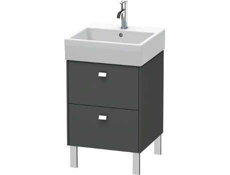 Mueble bajo lavabo DURAVIT Brioso de 48,4 x 45,9 cm 2 extraíbles incl. hueco para sifón y delantal para lavabo Vero Air 235050