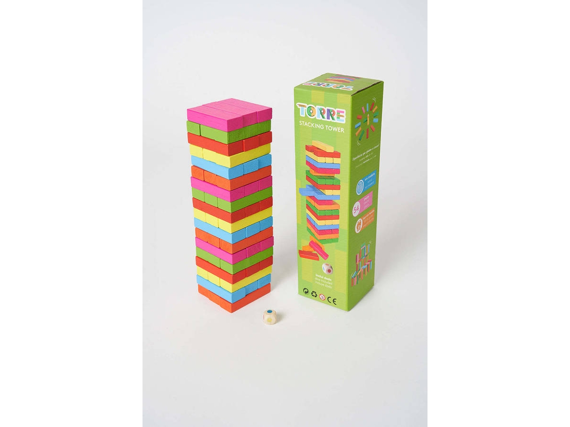 Juego de Mesa AMBARSCIENCE Torre de apilar (Edad Minima: 3 años)