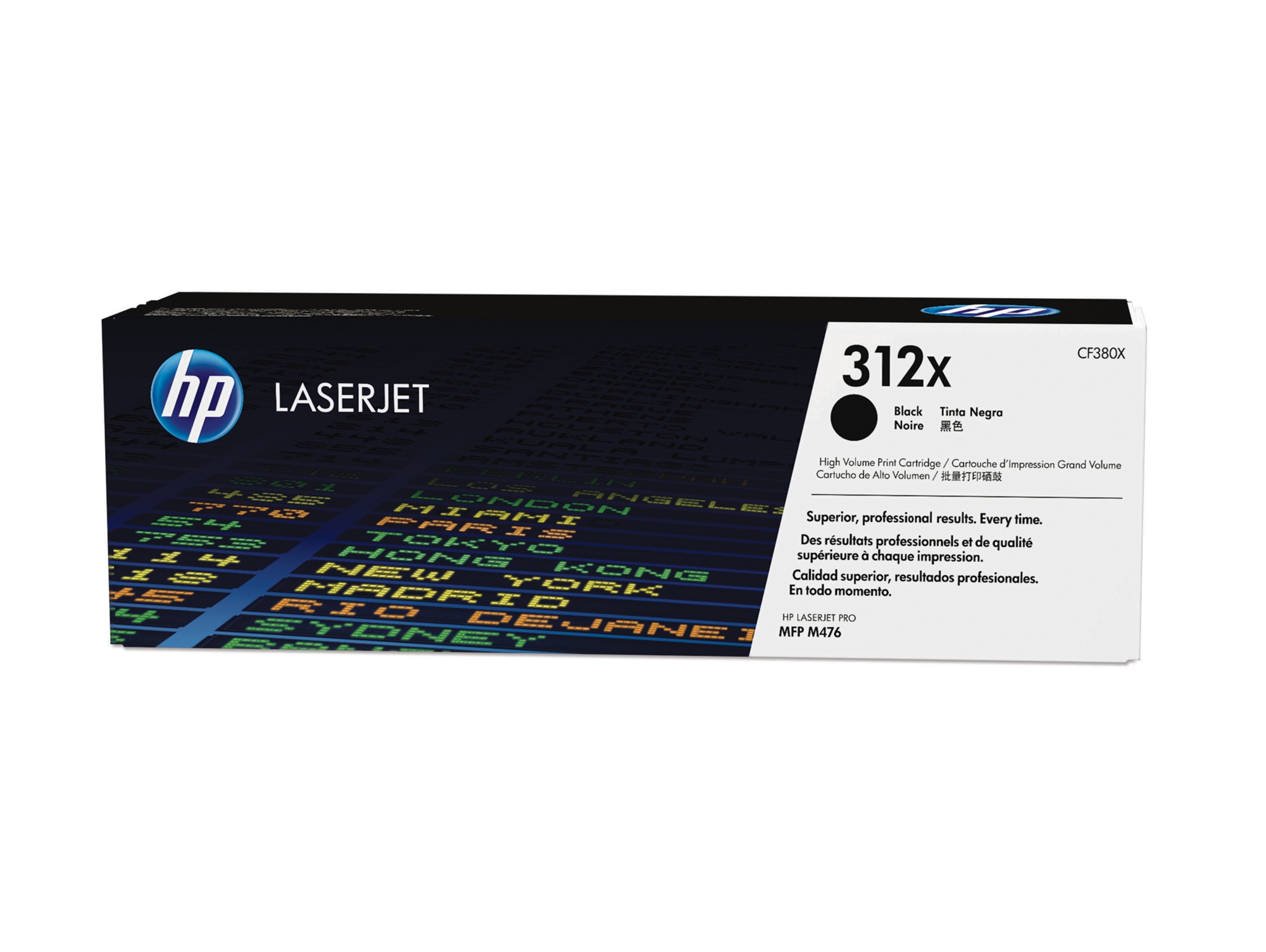 Cartucho de tóner Original HP 312X de alta capacidad Negro para HP Color LaserJet Pro MFP M476dn , M476dw , M476nw
