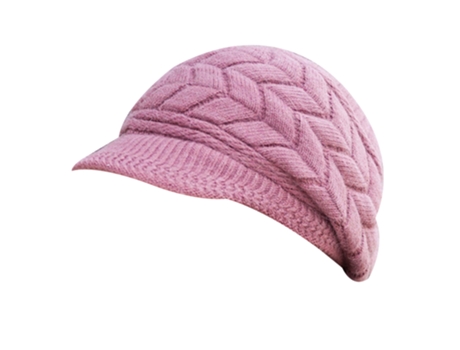 Sombrero JEIIBRZUI Bailey Knit Cuero Piel Morado