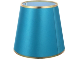 Lámpara De Mesa Moderna De Tela Verde Dorado Con Casquillo E27 Cm
