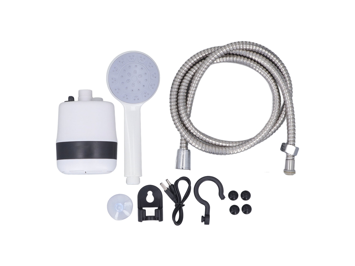 Ducha Portátil Recargable Por Usb Para Camping, 2200 Mah, Con Manguera De 1,5 M, Ideal Para Senderismo Y Viajes.