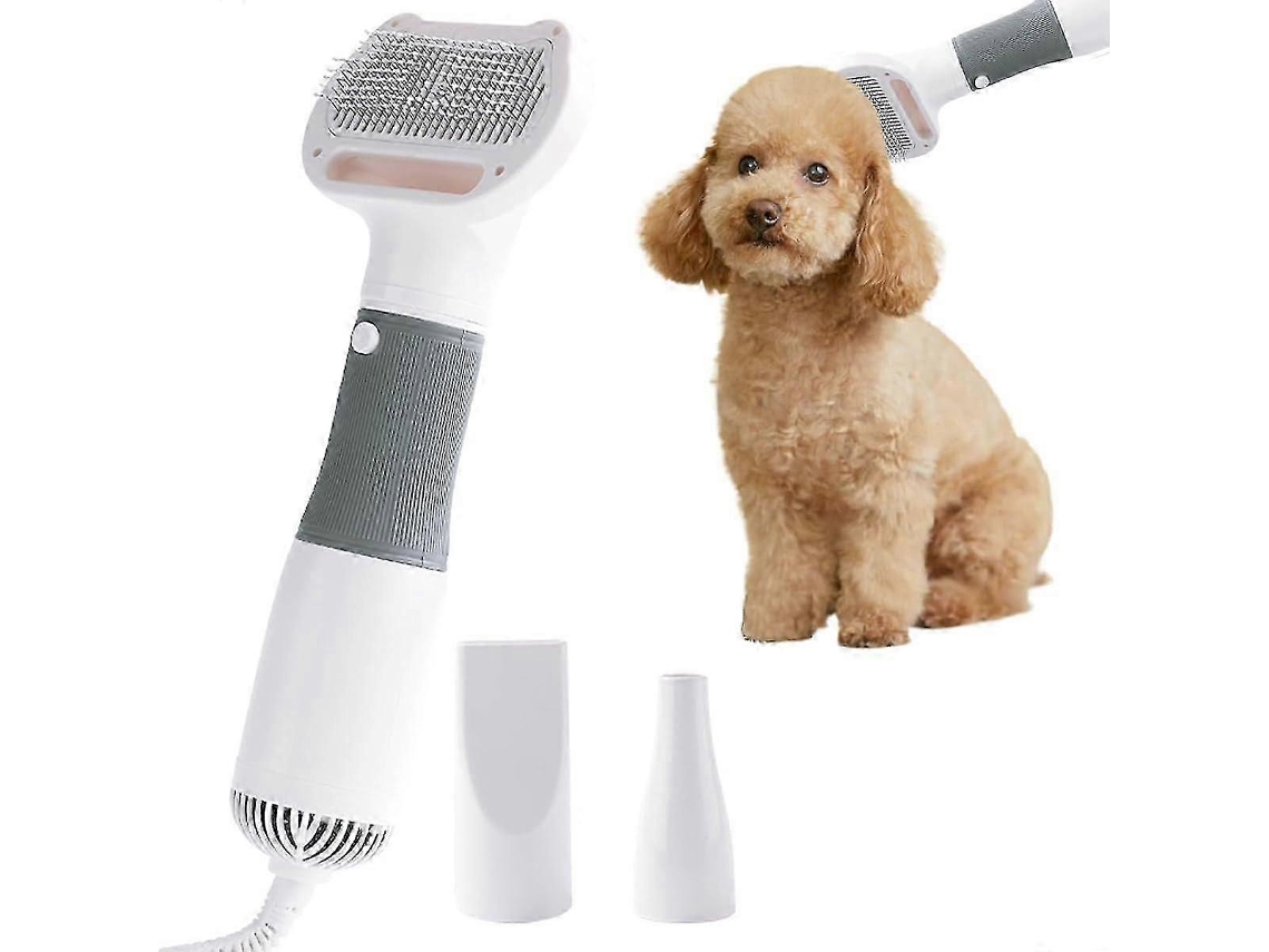 Secador de pelo para mascotas 2 en 1 con cepillo, Pawdise, portátil y silencioso, con cepillo extraíble. Nostalgia88