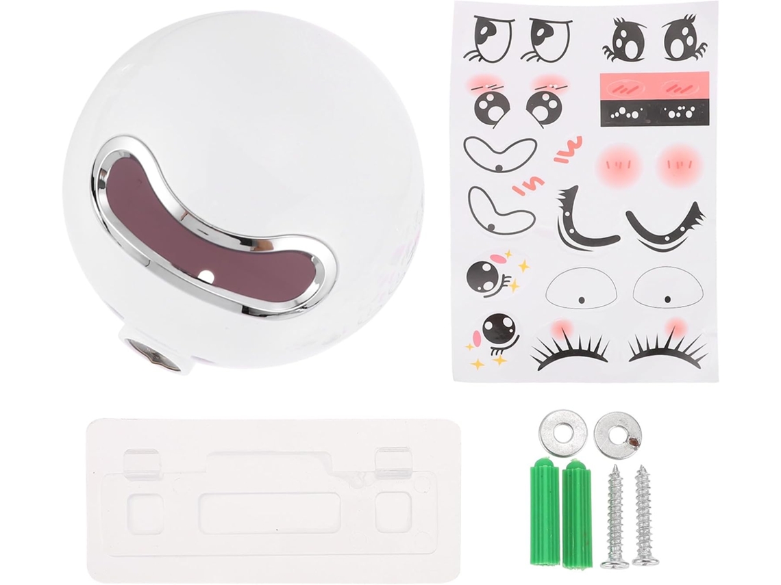 Dispensador de papel higiénico de pared blanco, portarrollos multifuncional, Autoad Gokoco