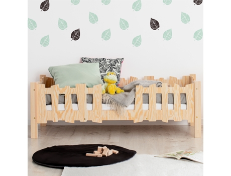 Cama 90X190 con Somier Elsa Bois PETITS-MEUBLES
