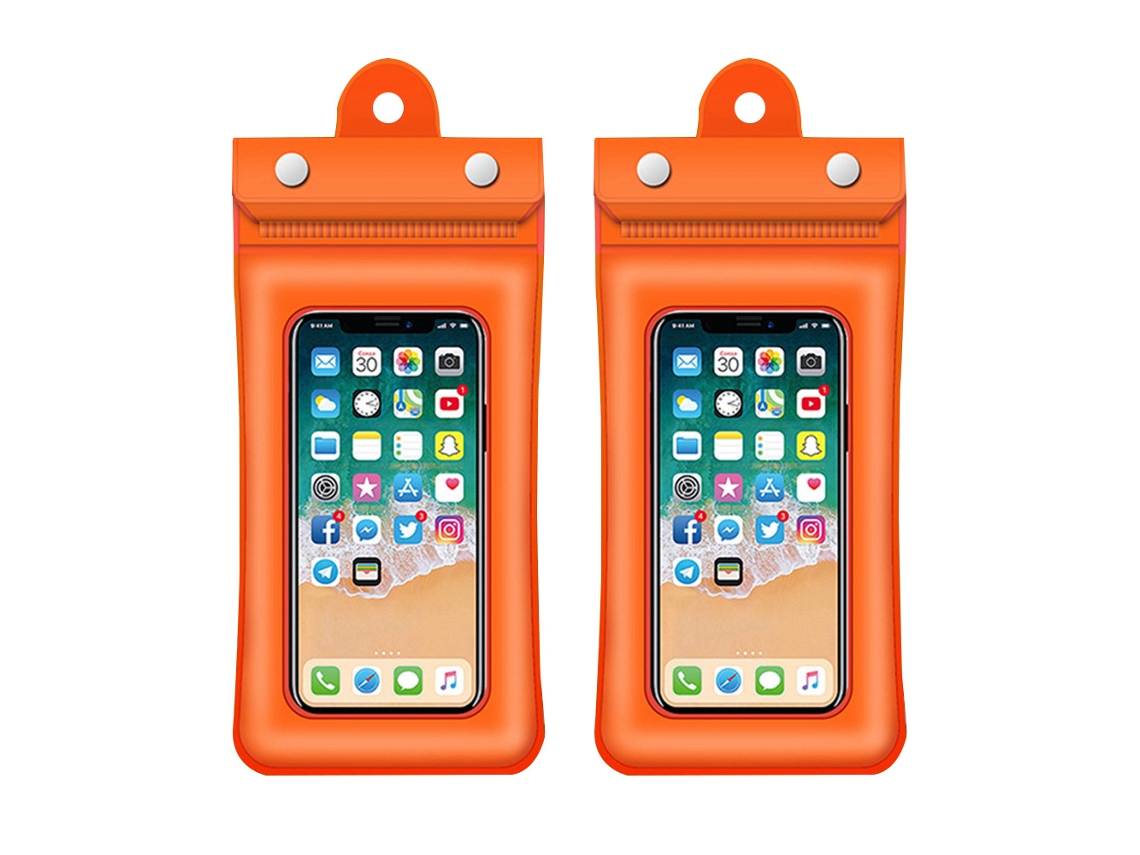 Funda impermeable para teléfono con flotador, bolsa impermeable para buceo