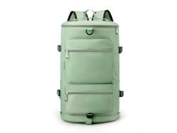 Mochila de viaje informal verde de gran capacidad, unisex, de 20 a 35 l, con compartimento separado para zapatos, Sfushos