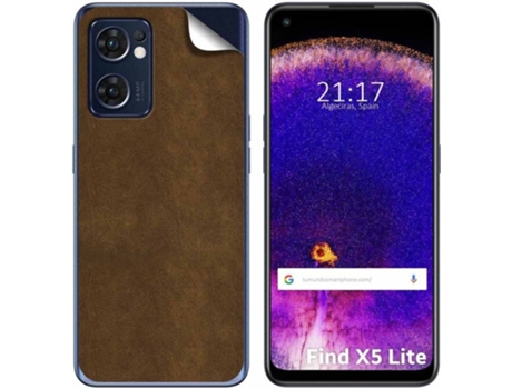 Carcasa para Oppo Find X5 Lite 5G TUMUNDOSMARTPHONE Vinilo Textura Cuero Multicolor