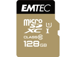 Tarjeta de Memoria EMTEC MicroSD Class10 Gold+ 128GB