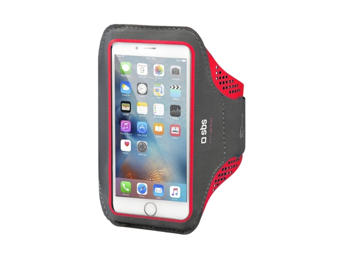 Armband SBS Fitband universal hasta 5'' rojo