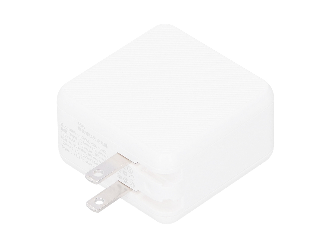 Adaptador De Cargador Rápido Gan De 65 W Pd De Doble Puerto Para Teléfono Móvil Y Tableta (enchufe Estadounidense)