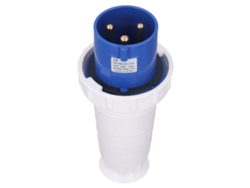 Conector eléctrico industrial de 3 pines con protección IP67, 220-250 V, 63 A, varilla de PP