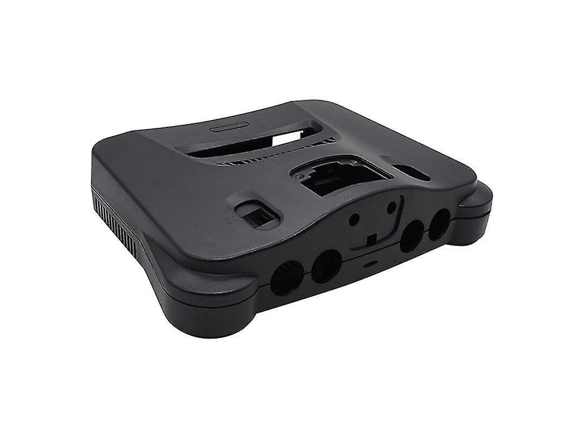 Cubierta De Plástico Translúcido Para Consola Retro N64, Carcasa De Repuesto Negra Con Herramienta Y Adhesivo.
