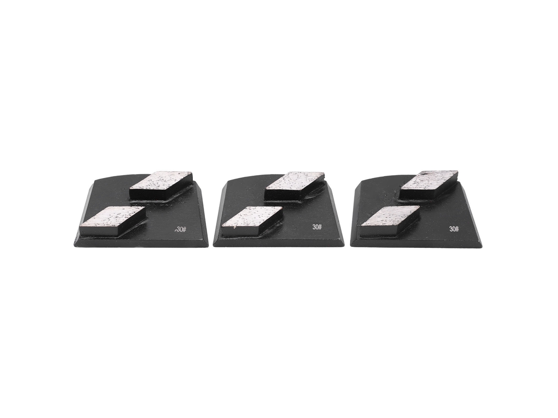 3 Discos De Esmerilado Diamante Trapezoidales Negros 30 2 Dientes Para Pulido Y Lijado De Concreto Y Vidrio