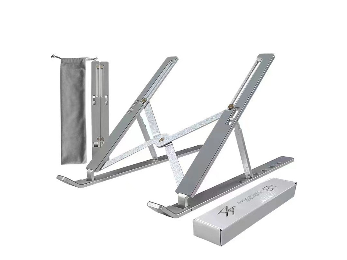 Soporte vertical portátil para computadora portátil, plegable, de aleación de aluminio, con disipación de calor.