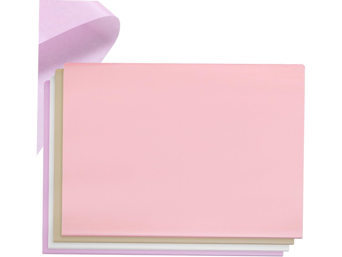 80 Hojas De Papel De Regalo Grueso En Tonos Pastel Para Decoración Y Manualidades.